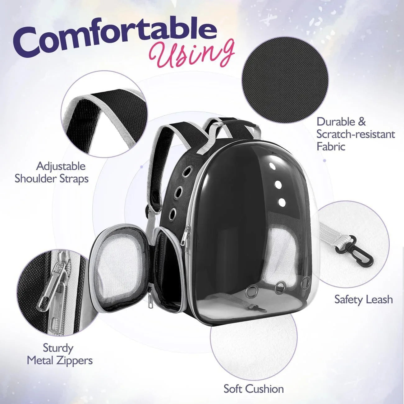 Bubble Carrier Backpack/Carrying Bag for Small and Medium Dogs and Cats