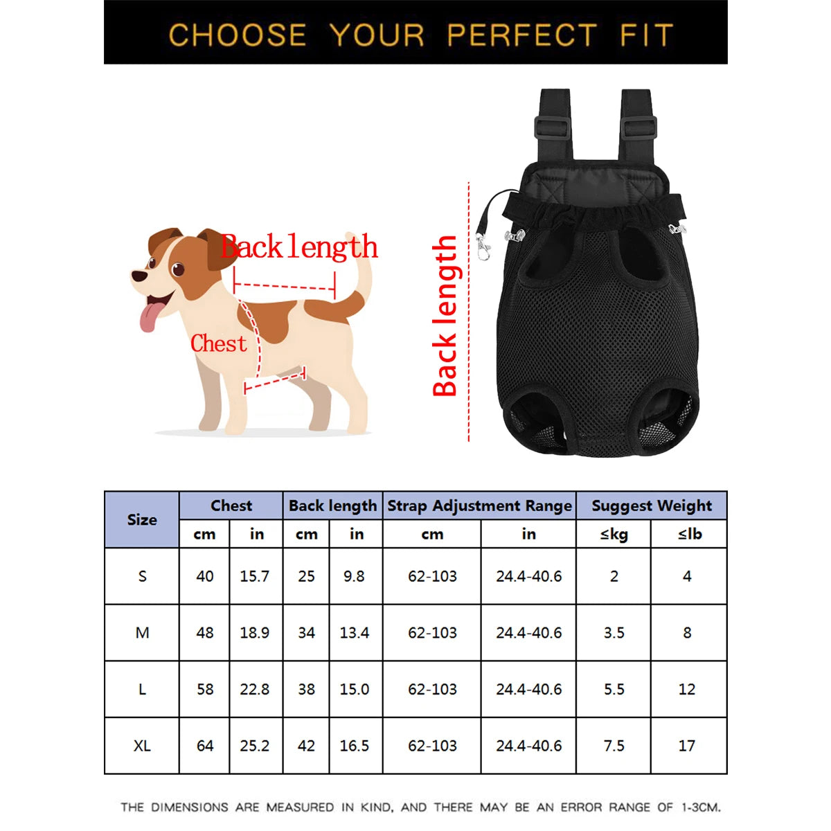 Carrier Backpack for Small Dogs and Cats