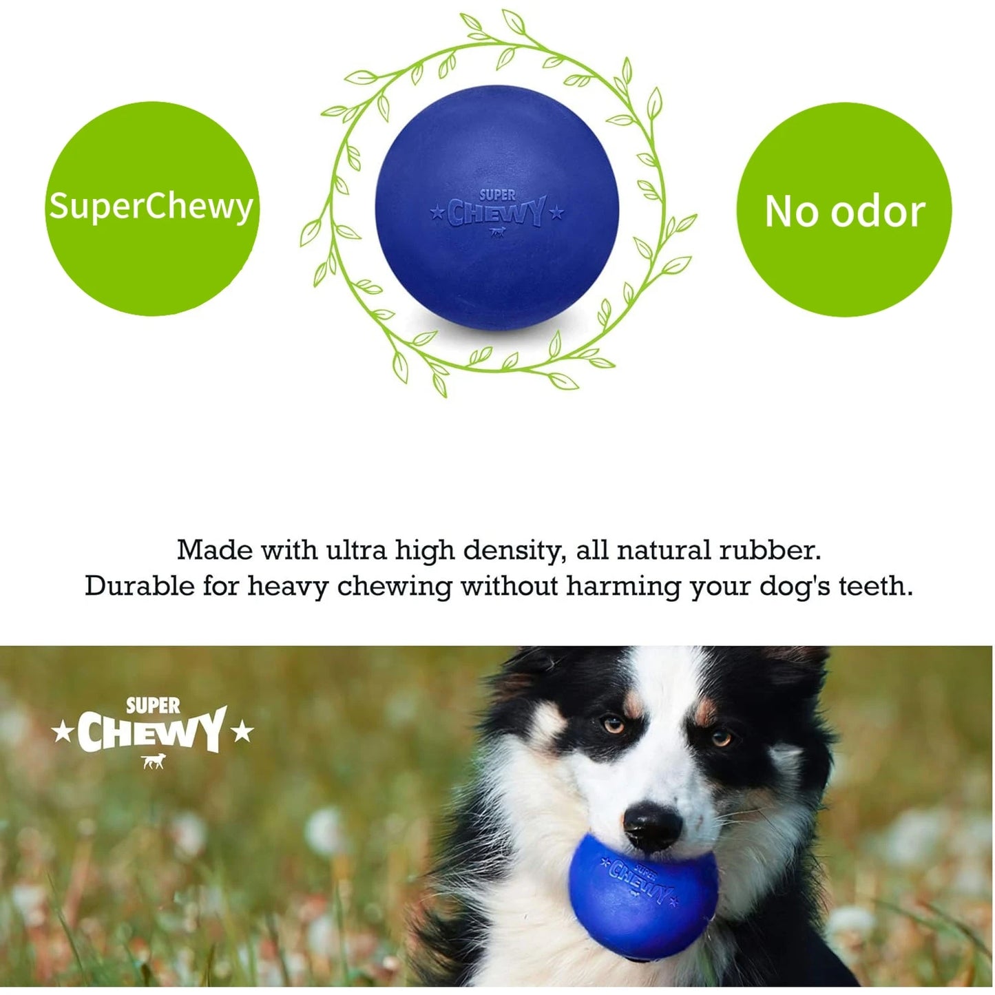 SuperChewy Durable Dog Toy Ball