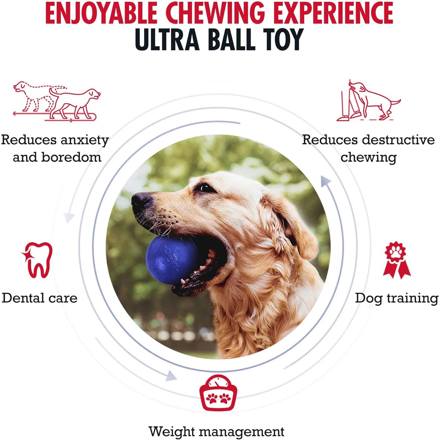 SuperChewy Durable Dog Toy Ball