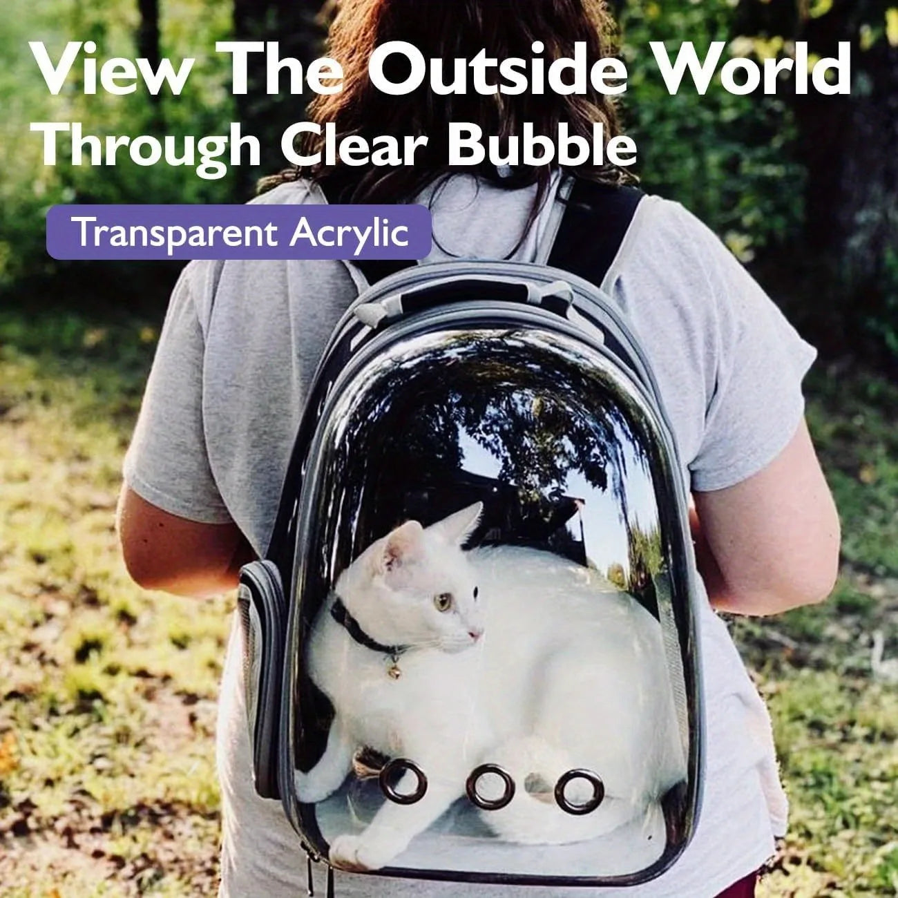 Bubble Carrier Backpack/Carrying Bag for Small and Medium Dogs and Cats